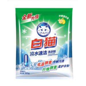 白猫冷水速洁无磷洗衣...