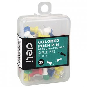 得力0021彩色工字钉(...