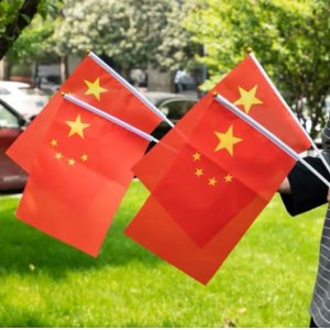 手持国旗