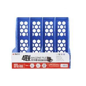 蜂窝形四联文件框（蓝色...