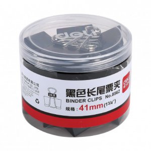黑色长尾夹41mm(24只/...