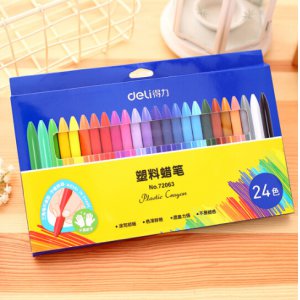 24色塑料蜡笔