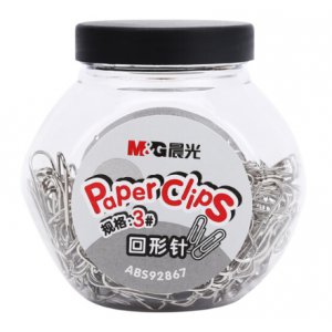 糖果罐装回形针（镀镍）