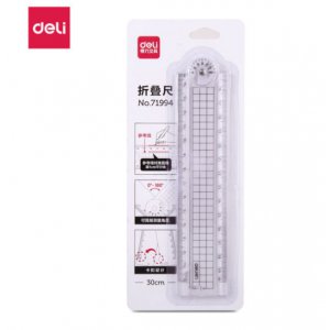 透明30cm折叠直尺(10...