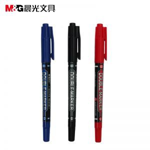 双头记号笔红12支/盒